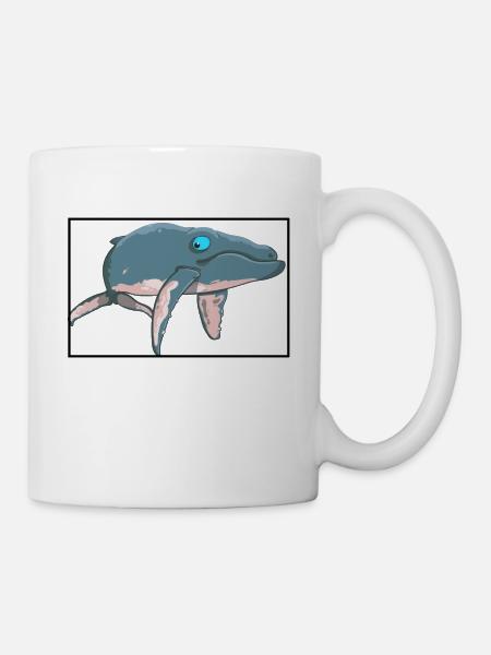 Humpback Whale T-Shirt - Mug - white