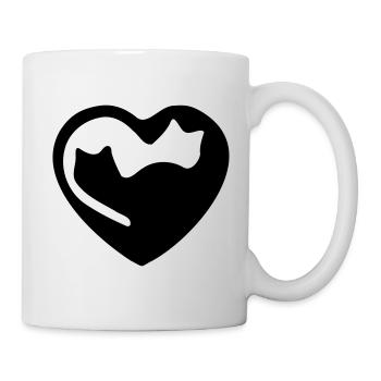 Yin Yang cat - Mug - white - Right