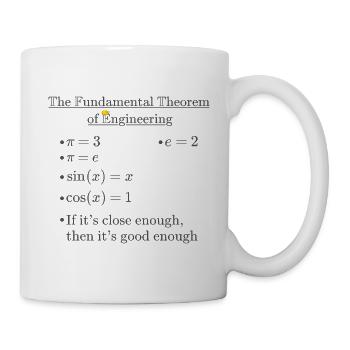 Fundamental Theorem of Engineering Dark - Mug - white - Right