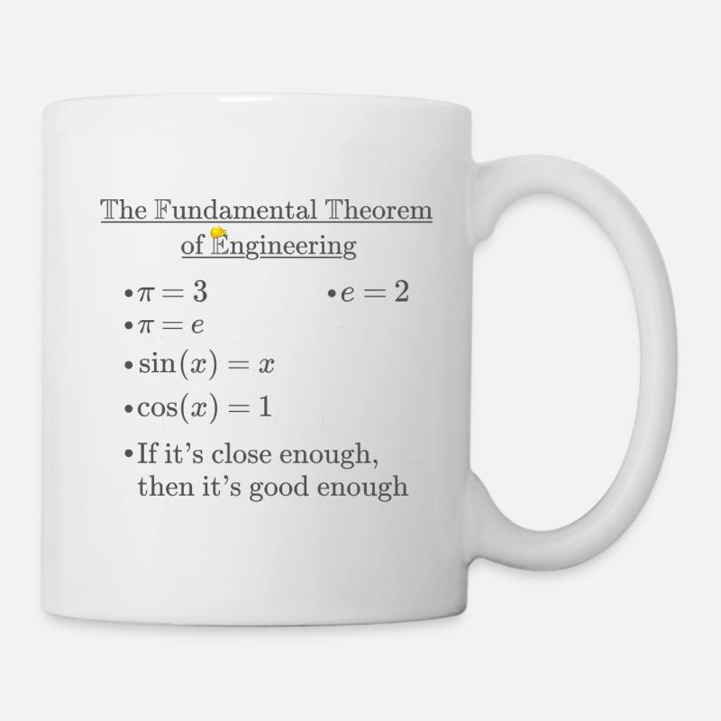 Fundamental Theorem of Engineering Dark - Mug - white