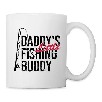 Daddy little fishing buddy - Mug - white - Right