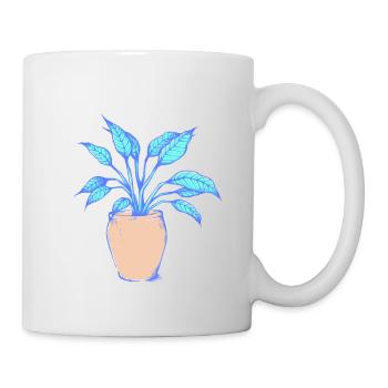Single-leaf plant - Mug - white - Right