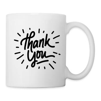 Thank You - Tasse - Weiß - Rechts