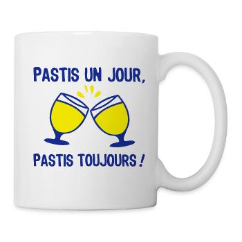 Pastis trinken immer Alkohol - Tasse - Weiß - Rechts
