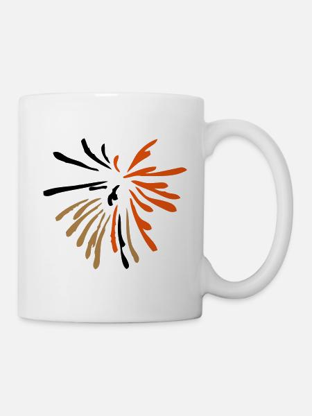 feu artifice musicale - Mug blanc - blanc