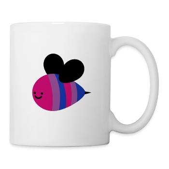 Abeille Bisexuelle Bi - Mug blanc - blanc - Droite