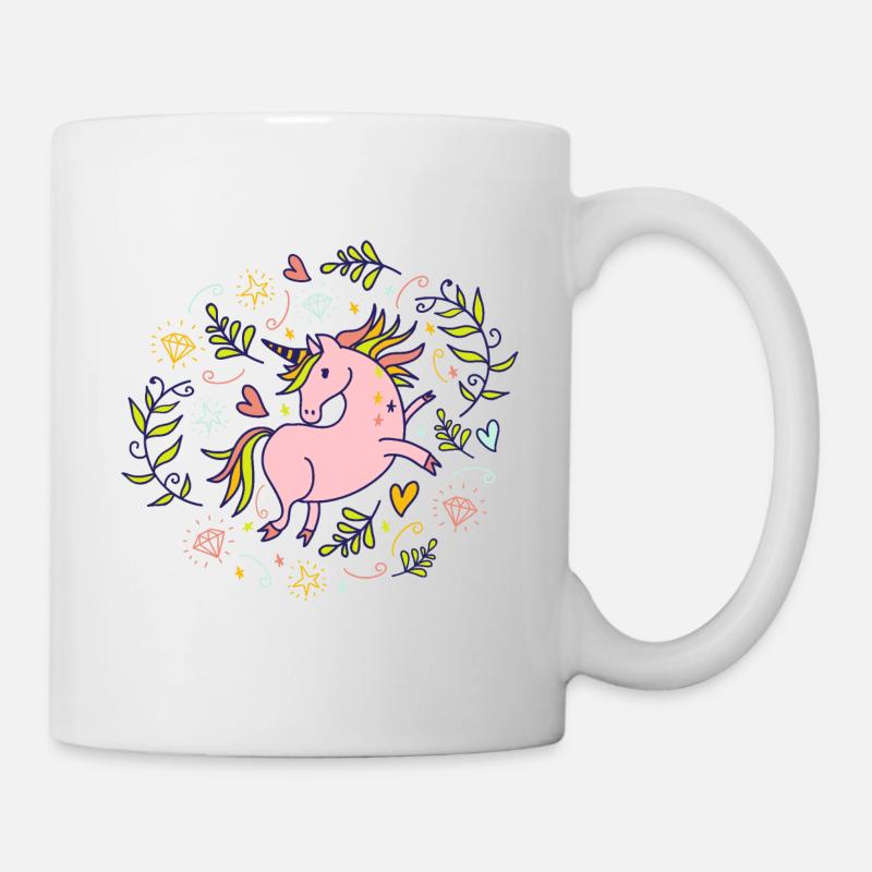 Bonne Licorne Rose - Mug blanc - blanc