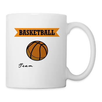 Basketball Basketballer Korbball Sport - Tasse - Weiß - Rechts