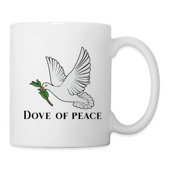 Dove of peace - Tasse - Weiß - Rechts