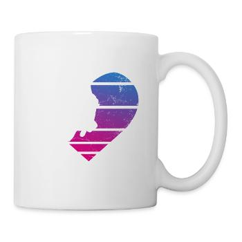 Bouldering Heart Girl Climbing - Mug - white - Right