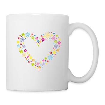Flower Heart - Mug - white - Right