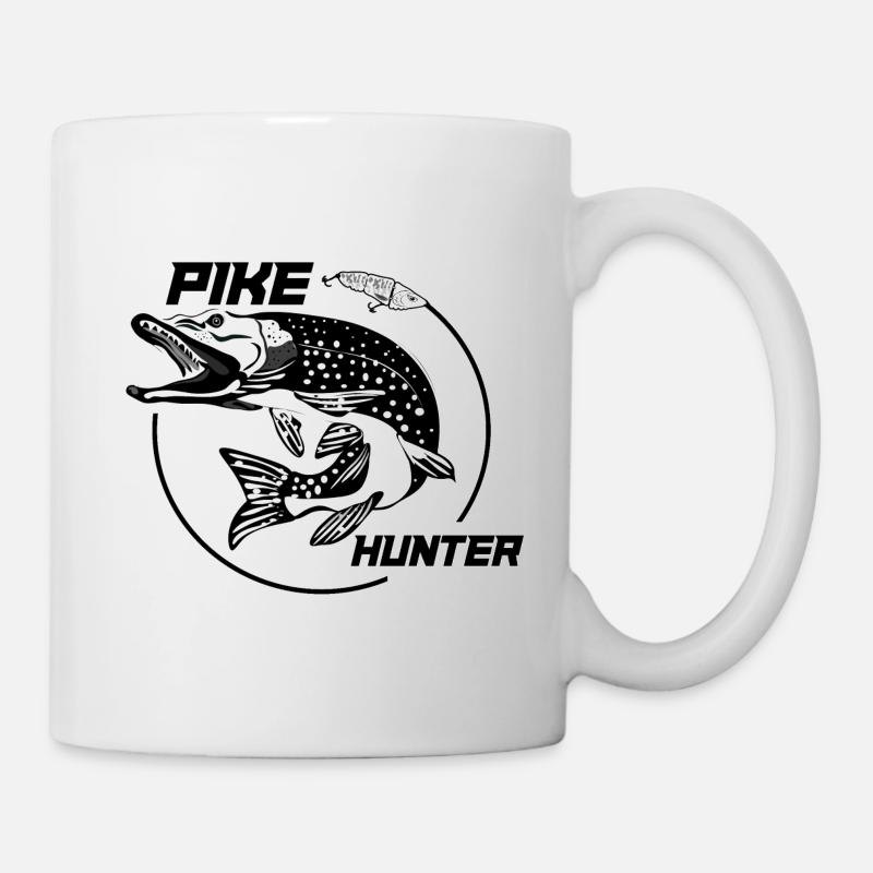Pike, pike hunter - Mug - white