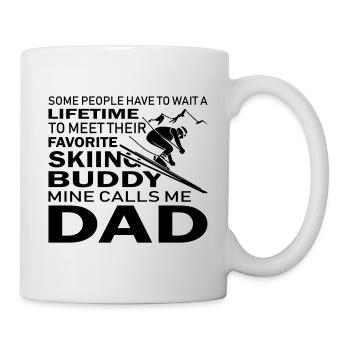Skiing Buddy Mine Calls Me Dad - Tasse - Weiß - Rechts