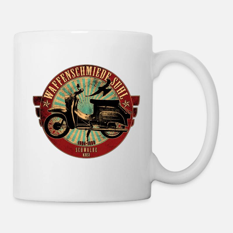 Simson Schwalbe KR51 - Tasse - Weiß