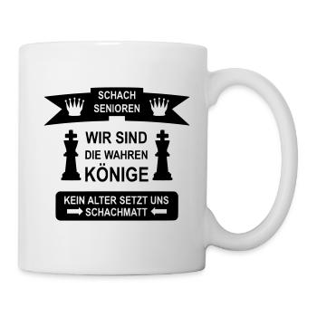 Schach Senioren - Tasse - Weiß - Rechts
