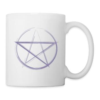 Croquis du Pentagramme violet - Mug blanc - blanc - Droite