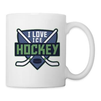 I LOVE ICE HOCKEY - Tasse - Weiß - Rechts