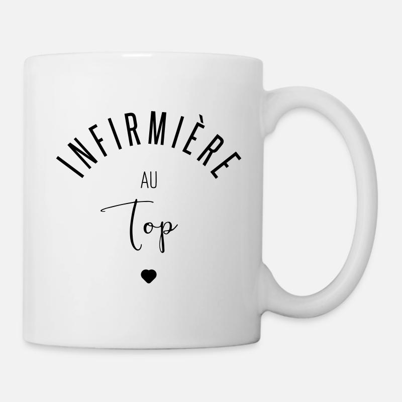 Infirmiere au top - Mug blanc - blanc