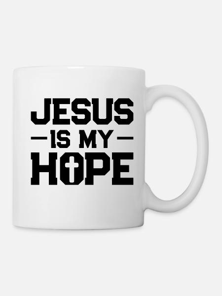 jesus hoffnung - Tasse - Weiß