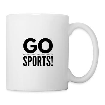 Go Sports! no plan of sport black - Mug - white - Right