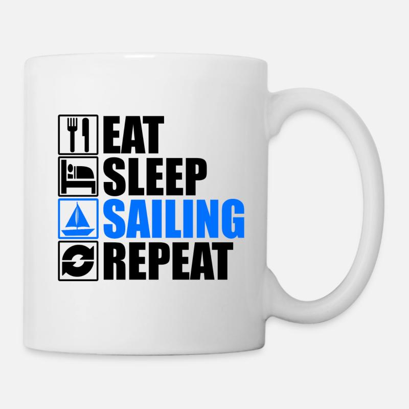 Sailing sailing - Mug - white