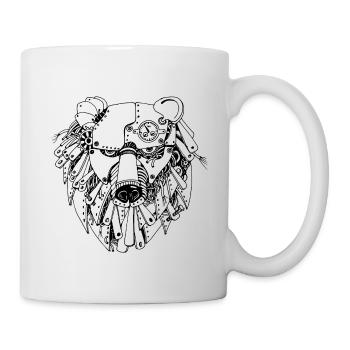 steampank bear - Mug - white - Right