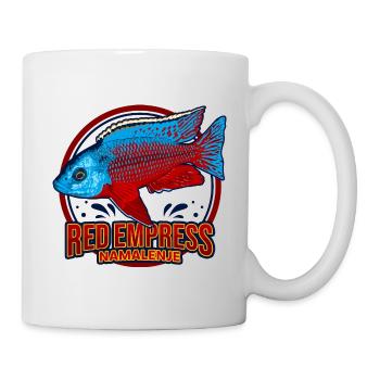 Buntbarsch Red Empress Malawi Aquarium Zierfisch - Tasse - Weiß - Rechts
