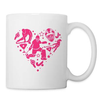 Collage Hockey Heart - Mug - white - Right
