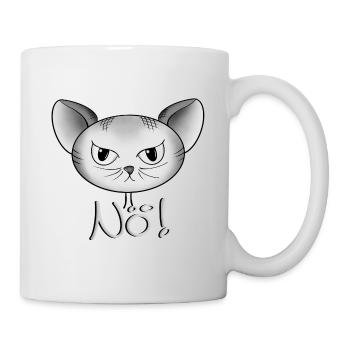 Katze Nö - Tasse - Weiß - Rechts
