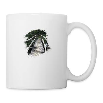 Wooden bridge - Mug - white - Right