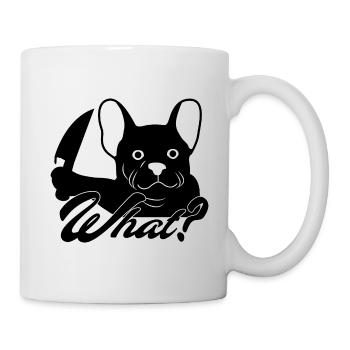 Gruseliger Halloween Hund mit Messer - Tasse - Weiß - Rechts