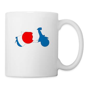 Roundel Target 60s Motorroller - Tasse - Weiß - Rechts