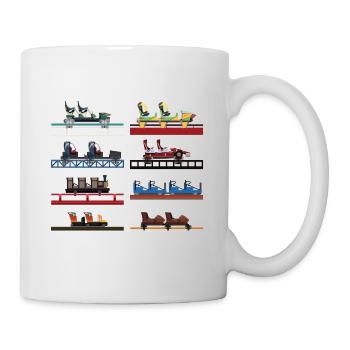 Portaventura Coaster Cars - Mug - white - Right