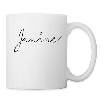 Janine surname first name - Mug - white - Right