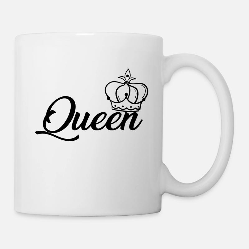 Queen, queen, crown, crown - Mug - white