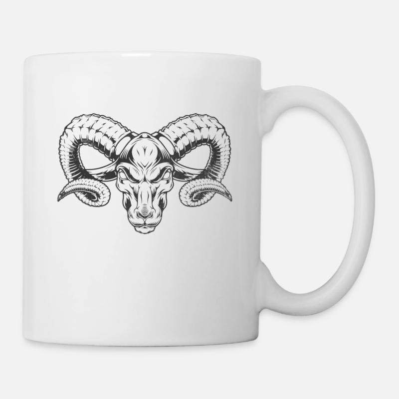 Bélier Signe astrologique Horoscope - Mug blanc - blanc