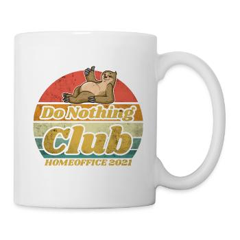 Do nothing club nous reste à la maison - Mug blanc - blanc - Droite