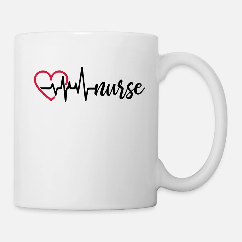 Heart Beat Nurse - Mug - white