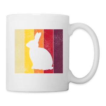 Rabbit Retro Rabbit Easter Gift - Mug - white - Right