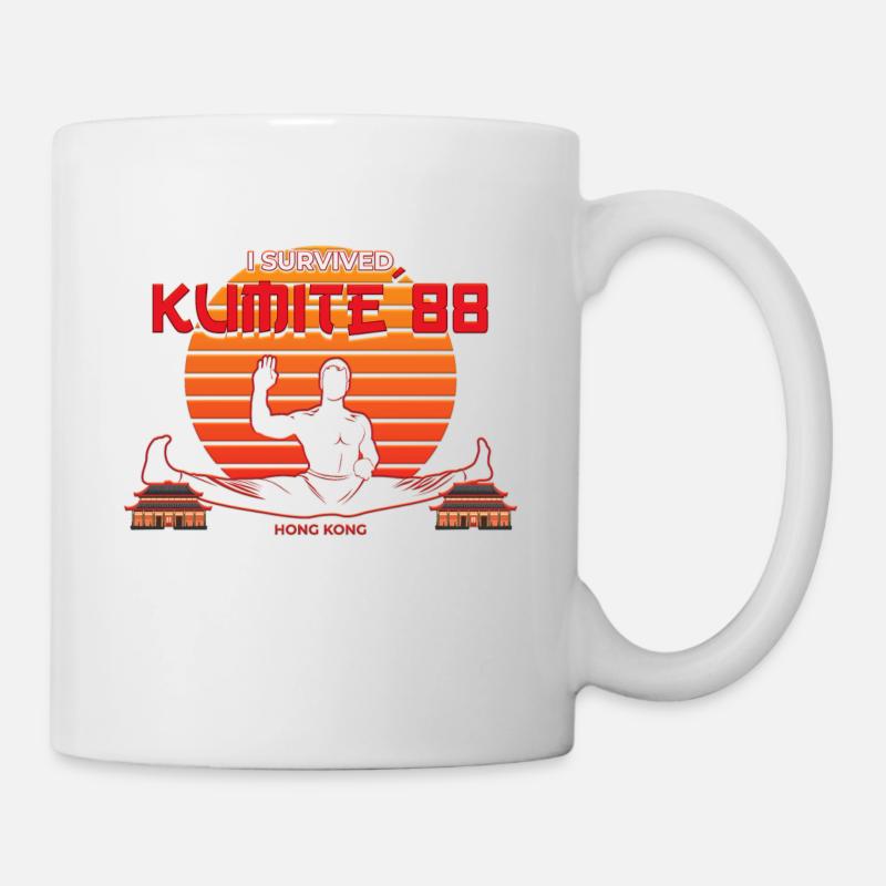 Ich überlebte Kumite 88 | Hong Kong Kampfsport - Tasse - Weiß