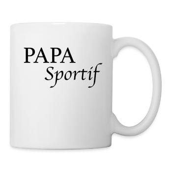 Papa Sportif - Mug blanc - blanc - Droite