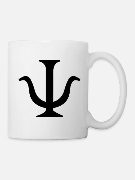 Psychologie Psychologe Zeichen Symbol - Kop/krus - hvid
