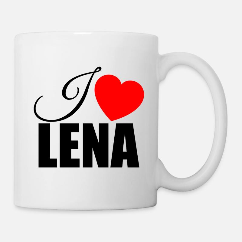 I love Lena - Tasse - Weiß