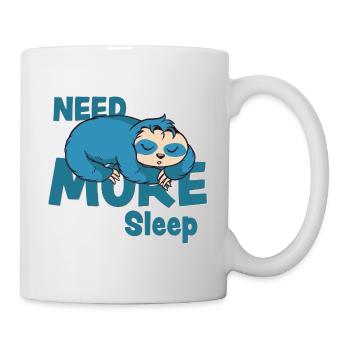 Need More Sleep Paresseux - Mug blanc - blanc - Droite