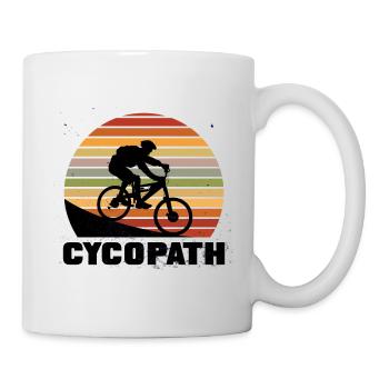Cycopath Mountain Bike - Cycling Gift Idea - Mug - white - Right