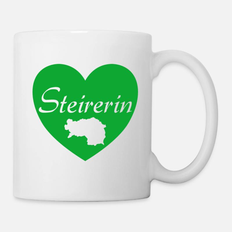 Steirerin Steiermark Österreich Geschenk - Tasse - Weiß