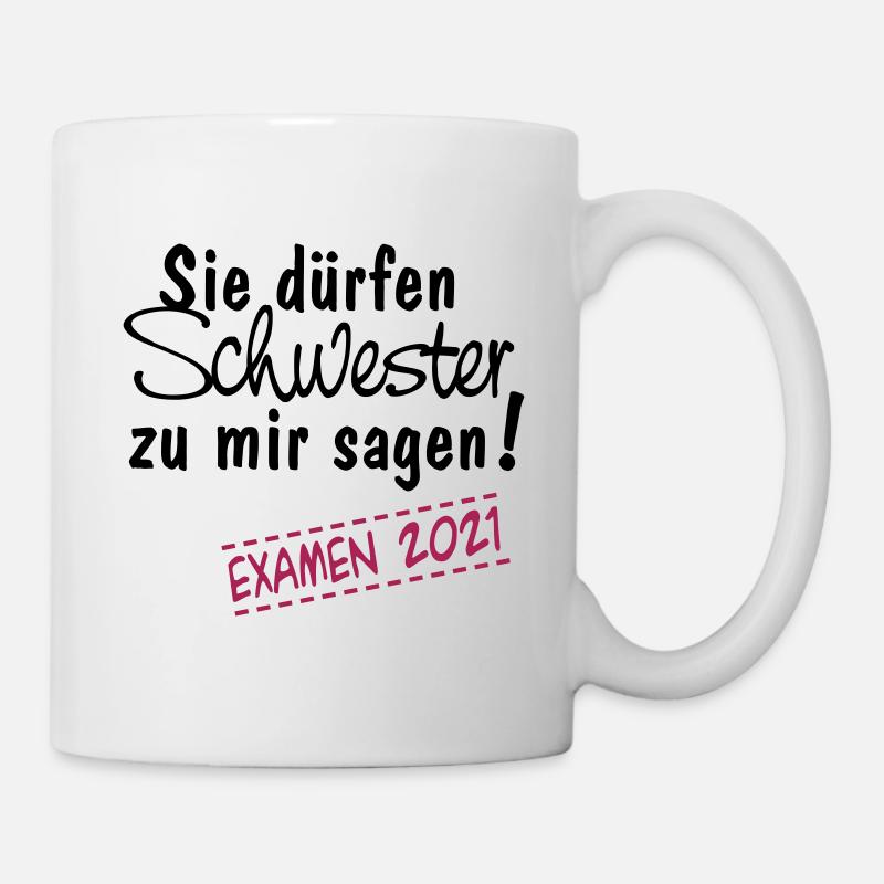 Schwester 2021 - Tasse - Weiß