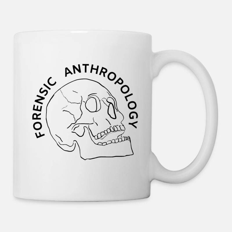 FORENSIC ANTHROPOLOGY- SKULL - Mug - white