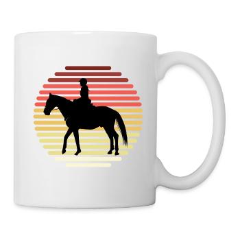 Cheval cheval équestre cheval équestre équitation dressing - Mug blanc - blanc - Droite