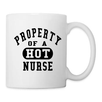 Property of a HOT Nurse - Mug - white - Right